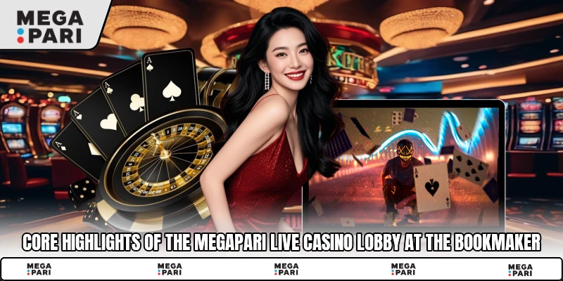 Core highlights of the Megapari Live Casino lobby at the bookmaker