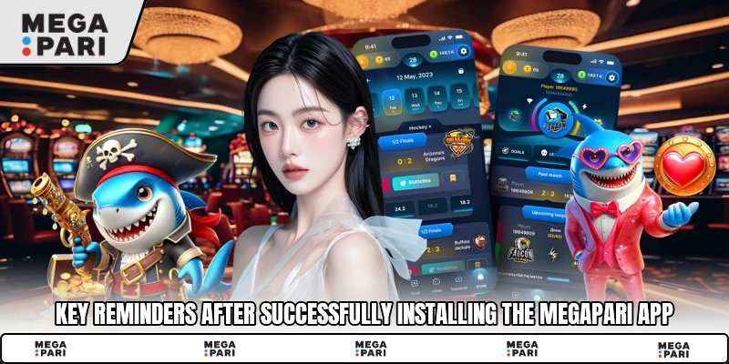 Key reminders after successfully installing the Megapari app